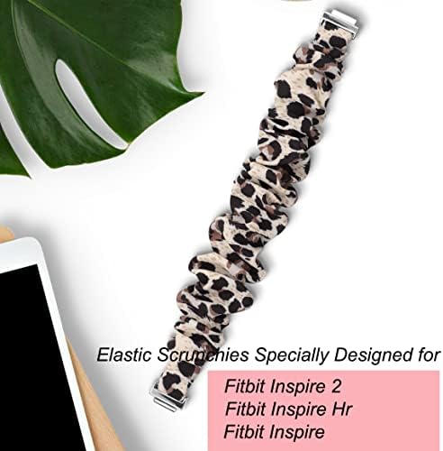 Fitbit Inspire 2 /Inspire HR/Inspire Bantları ile uyumlu OCEBEEC Scrunchies, Fitbit Inspire için Kadın Yumuşak Yedek