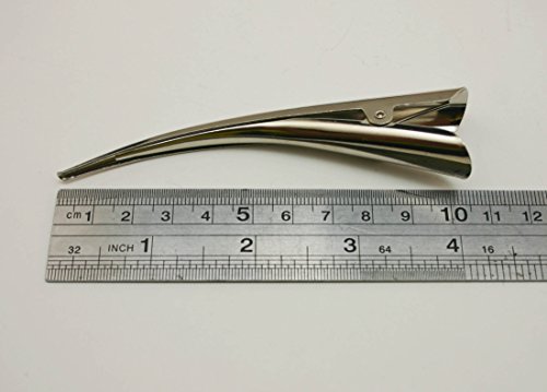 Fenggtonqii Saç Tokası Renk Gümüş 110mm Uzunluğunda Dişsiz 4'lü Paket