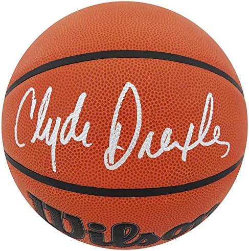 Clyde Drexler İmzalı Wilson İç / Dış Mekan NBA Basketbolu - İmzalı Basketbollar