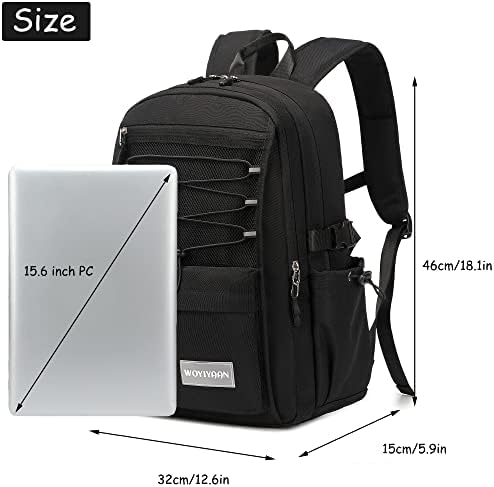 Laptop Sırt Çantası Kadın Kızlar için 15.6 İnç Örgü okul çantası, Unisex Öğrenci Bookbag Su Geçirmez sırt çantası