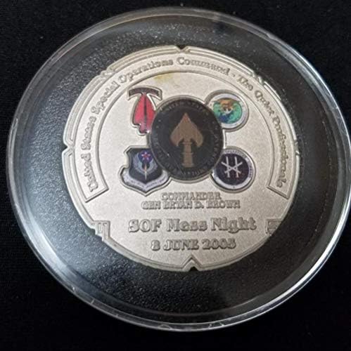 USSOCOM SOF Haftası 2005 Karışıklık Gecesi Komutan General Bryan D Brown Challenge Coin