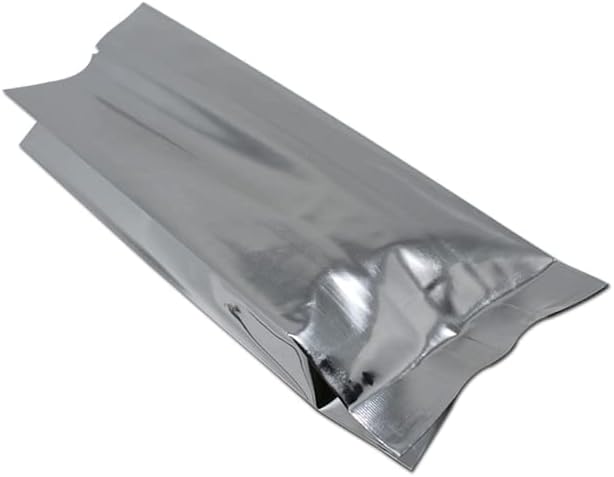 Gümüş üstü açık Alüminyum Organ Çantaları Kahve Çekirdekleri Kurutulmuş gıda ambalaj ısı yalıtımlı çanta Vakum Mylar