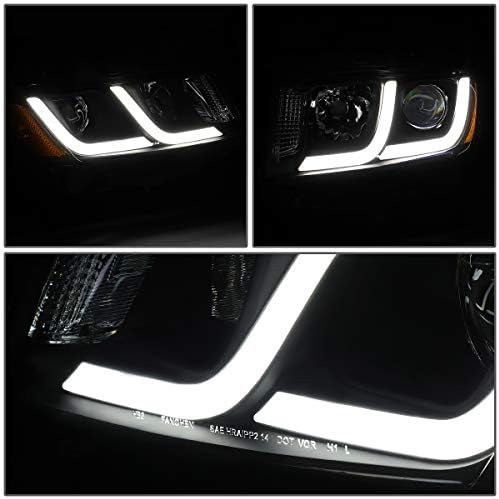Oto Hanedanı Çift LED DRL Projektör Far Lambaları Jeep Grand Cherokee 2014- ile Uyumlu, sürücü ve Yolcu Tarafı,