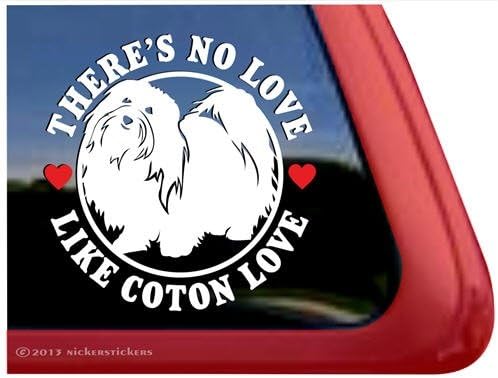 Coton Love Gibi Aşk Yok ~ Coton de Tuléar Pencere Çıkartması
