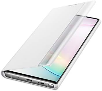 Samsung Galaxy Note10 Kılıf, S-View Kapaklı Kapak-Beyaz (Garantili ABD Versiyonu)-EF-ZN970CWEGUS