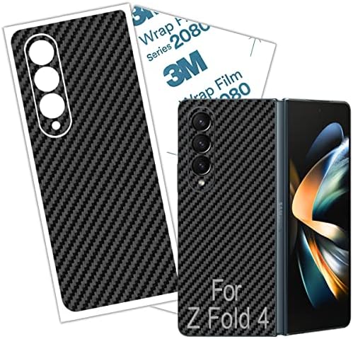 Z kat 4 cilt sarma 3M Film koruyucu arka cam Samsung Galaxy Z kat 4 cilt (Karbon Fiber)