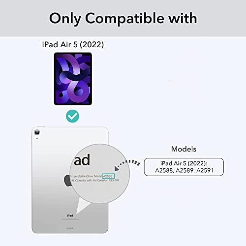 ıçin iPad Hava 4th Nesil Manyetik Kılıf için 10.9 İnç ile Pecil Tutucu Ayrılabilir arka kapak Akıllı Üç Katlı Folio