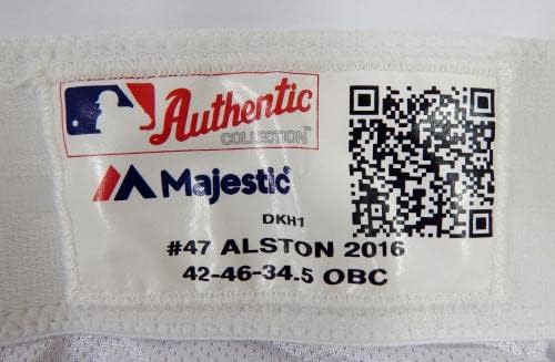 Arizona Diamondbacks Garvin Alston 47 Oyun Kullanılmış Beyaz Pantolon 42-46-34.5 416 - Oyun Kullanılmış MLB