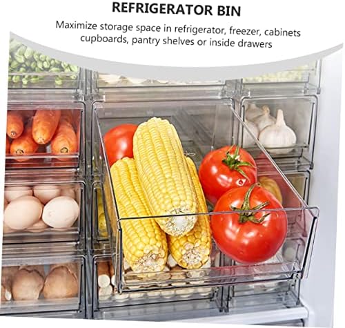 SOLUSTRE saklama kutusu Kutusu Depolama Organizatör Sebze Konteyner Yumurta saklama kutusu Çekilebilir Buzdolabı