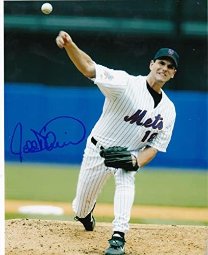 JEFF D'AMİCO NEW YORK METS EYLEMİ İMZALANDI 8x10-İmzalı MLB Fotoğrafları