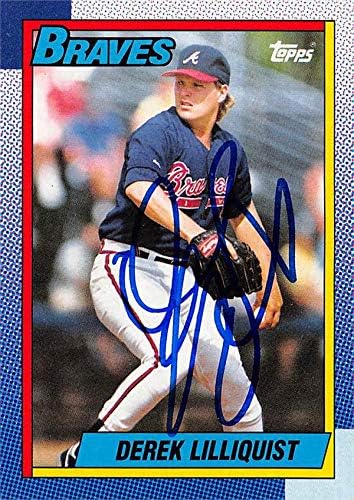 İmza Deposu 621911 Derek Lilliquist İmzalı Beyzbol Kartı-Atlanta Braves-1990 Topps No. 282