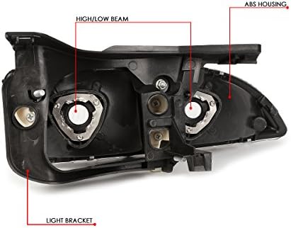 Otomatik Hanedanı Çift OE Tarzı Füme Konut Temizle Köşe Tampon Far Lambaları ile Uyumlu Chevy Cavalier 95-99