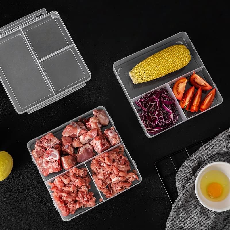 SLNFXC Taze tutma Kutusu Şeffaf Plastik Kare Buzdolabı Özel Soğutmalı Mühürlü Gıda sınıfı Depolama