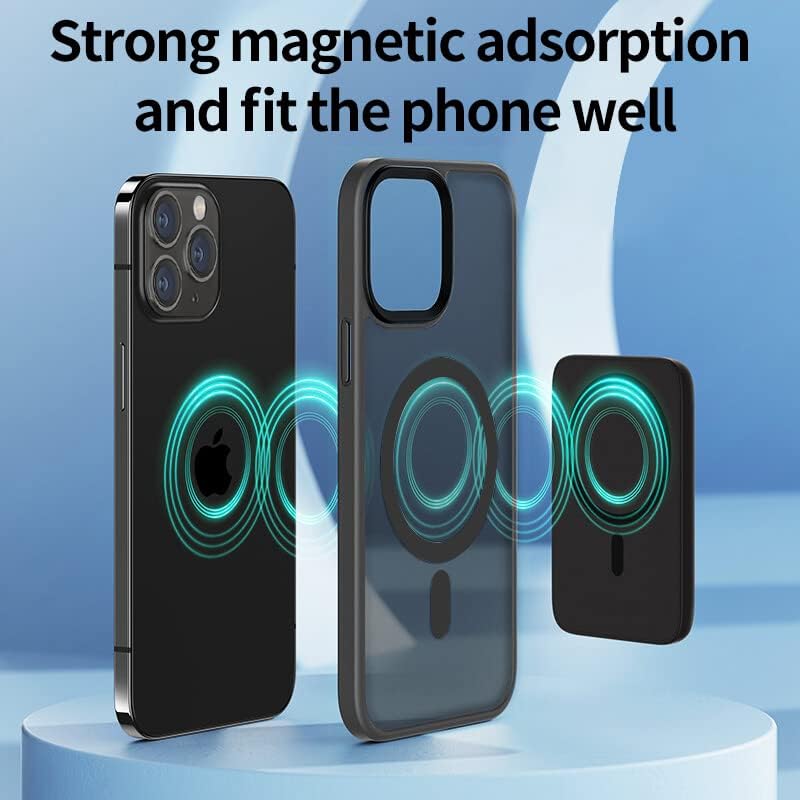 Tigowos Manyetik Koruyucu iPhone 11 Pro Max Kılıf için Tasarlandı [10FT Dereceli Düşme Test Edildi ve MagSafe ile
