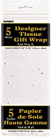 Glitter Doku Hediye Paketleri-20 x 26, Beyaz, 5 Adet