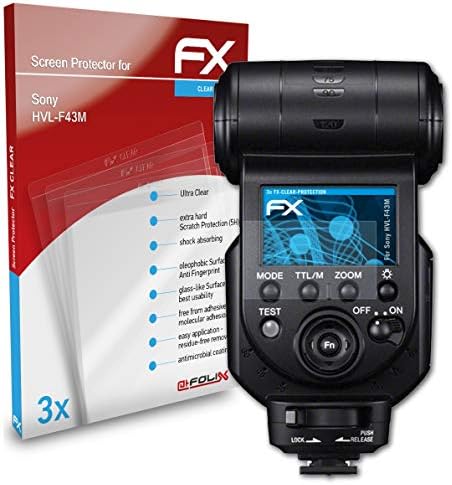 atFoliX Ekran koruyucu Film ile Uyumlu Sony HVL-F43M Ekran Koruyucu, Ultra Net FX koruyucu film (3X)